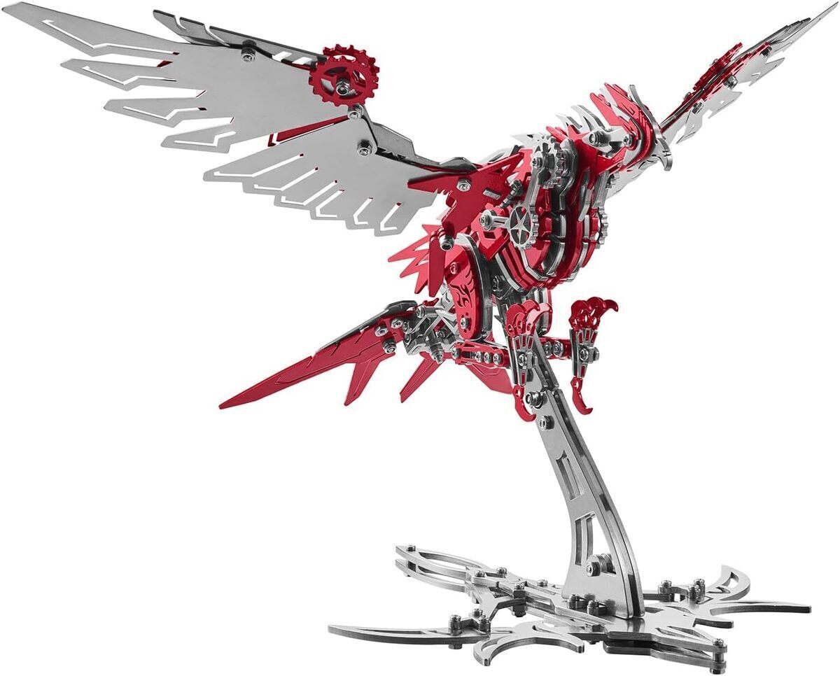 Test : kits de modèles 3D en métal Aigle rouge pour adultes
