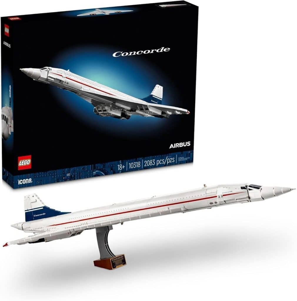 Test : lego Icônes 10318 - airbus Concorde blanc