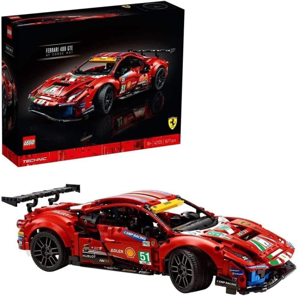 Test : lego technic Ferrari 488 GTE détaillé pour adultes