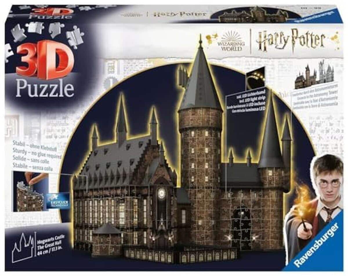 Test Ravensburger : château de Poudlard illuminé 3D
